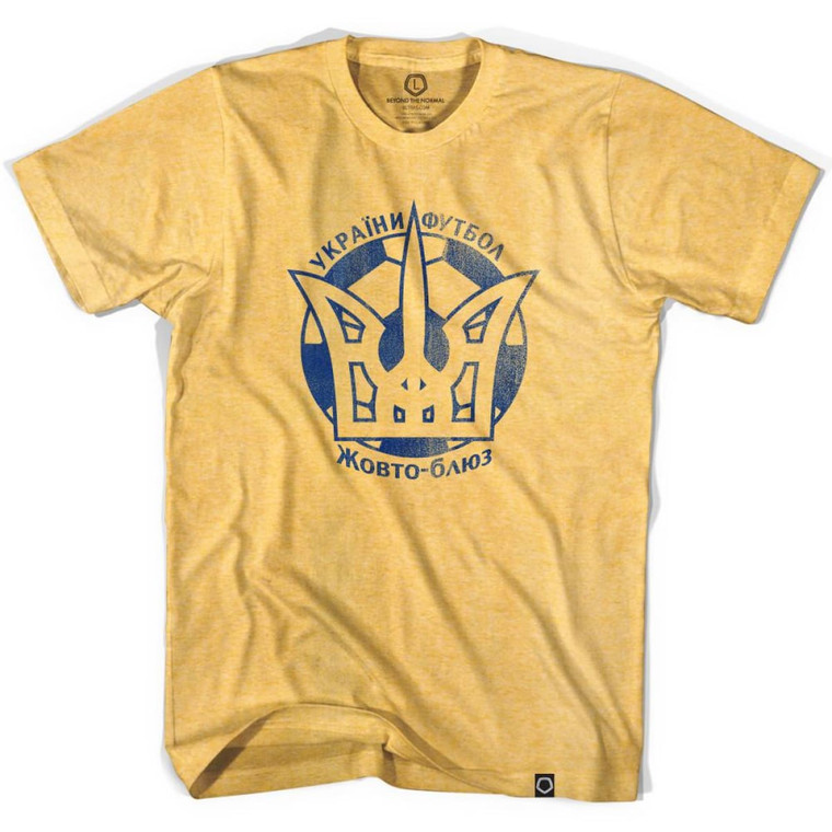 Ukraine Soccer Crest T-shirt - Yellow