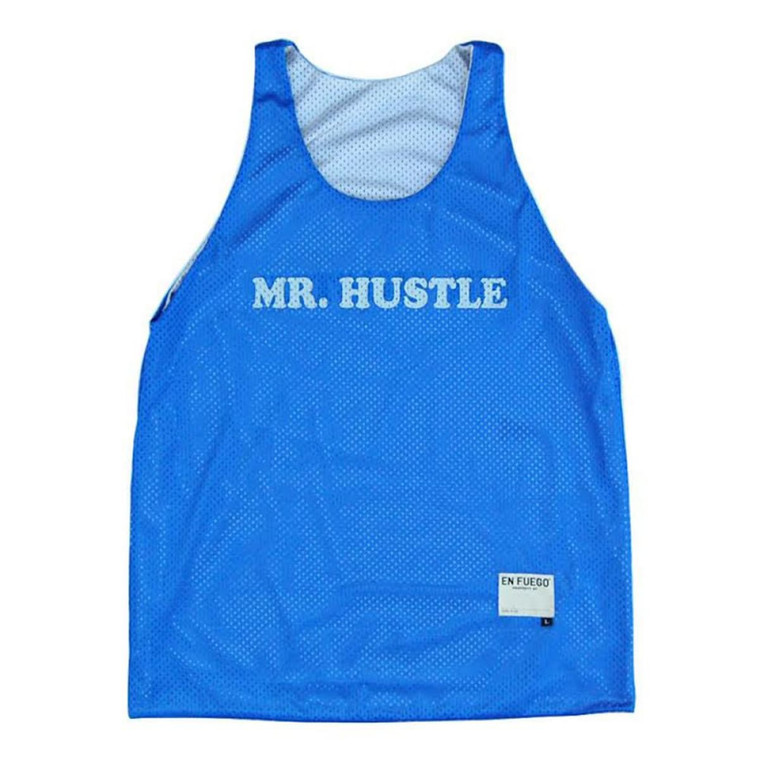 Mr. Hustle Basketball Reversible Made In USA - Royal and Cool Grey