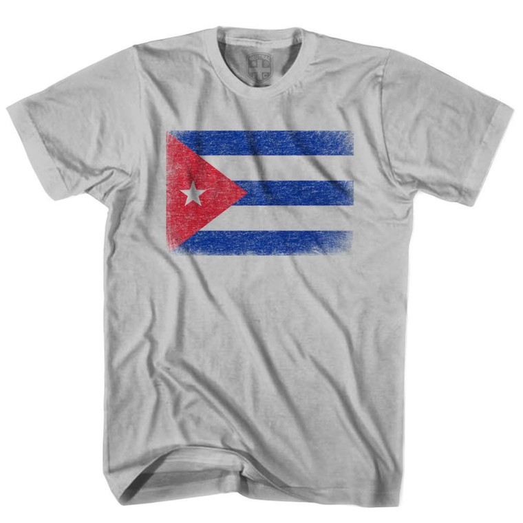 Cuba Flag T-shirt - Cool Grey