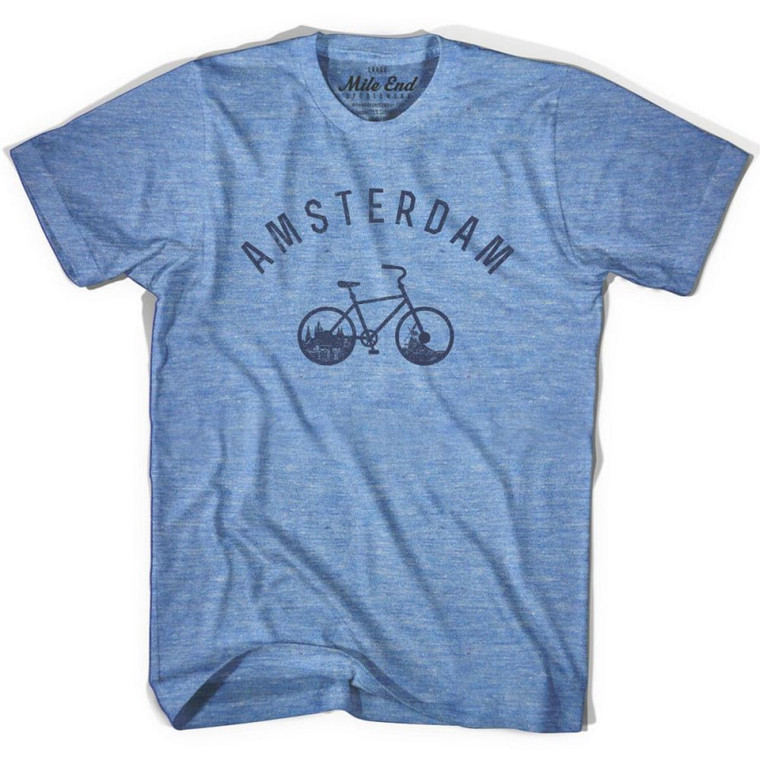 Amsterdam Vintage Bike T-shirt - Athletic Blue
