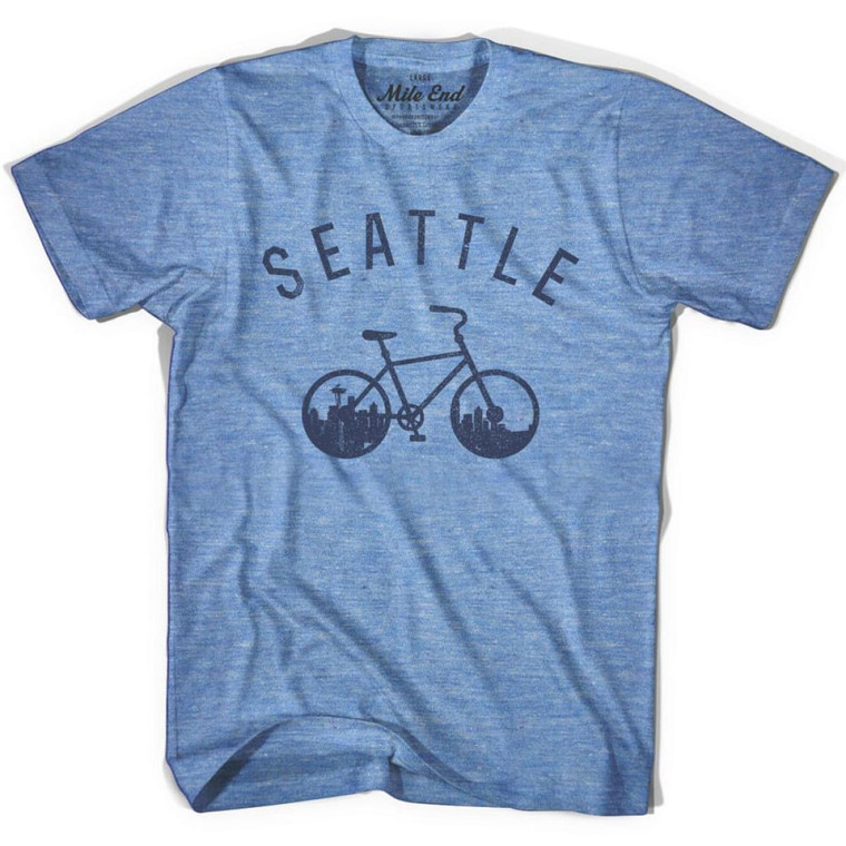 Seattle Bike T-shirt - Athletic Blue