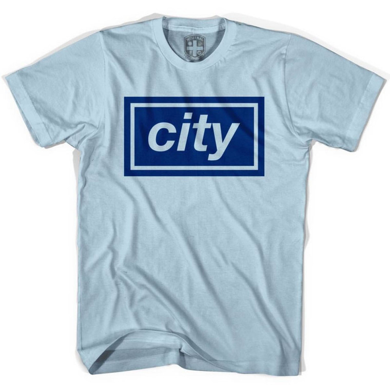 Manchester City Oasis Inspired T-shirt - Light Blue