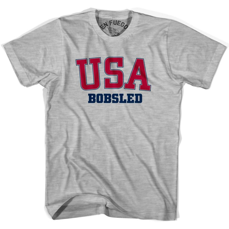 USA Bobsled T-shirt - Heather Grey