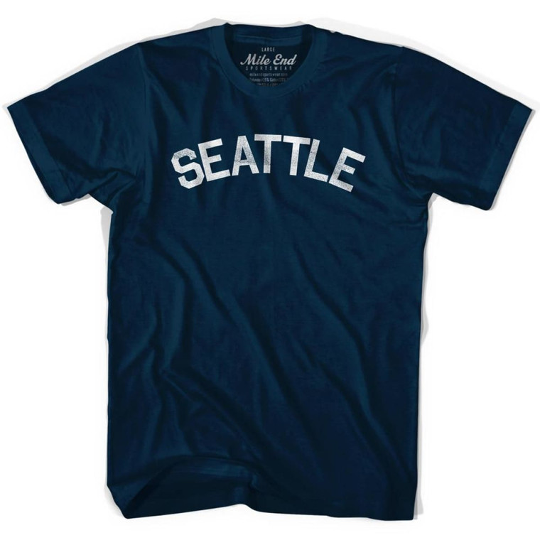 Seattle Vintage T-shirt - Navy