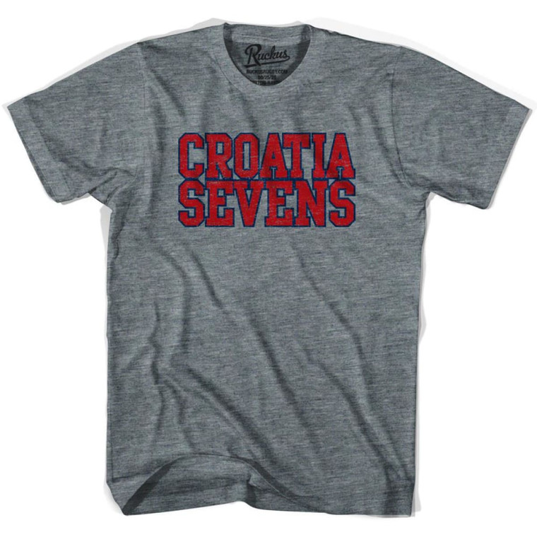 Croatia Sevens Rugby T-shirt - Athletic Grey