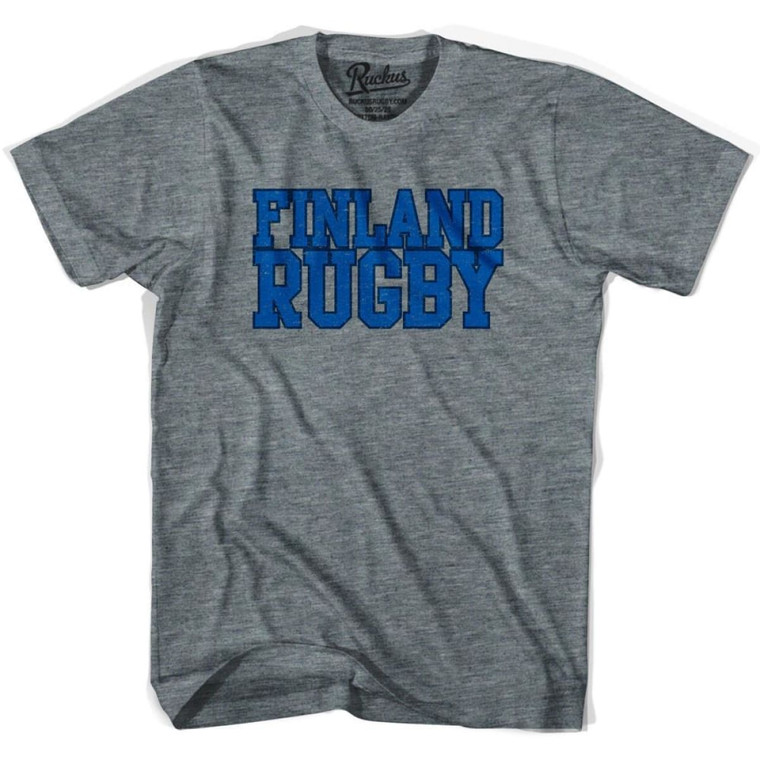 Finland Rugby Nations T-shirt - Athletic Grey