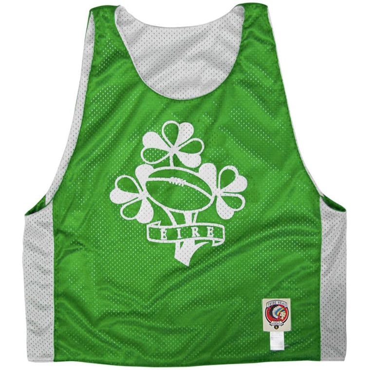 Ireland Training Reversible Rugby Pinnie Made In USA - Kelley and white