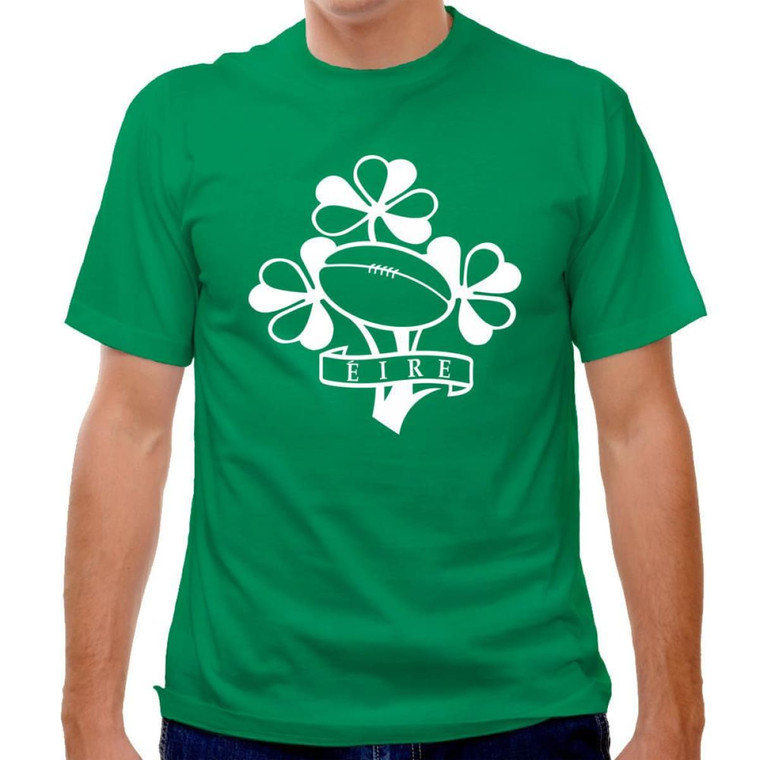 Ireland Clover Crest Rugby T-shirt - Final Sale - Kelly