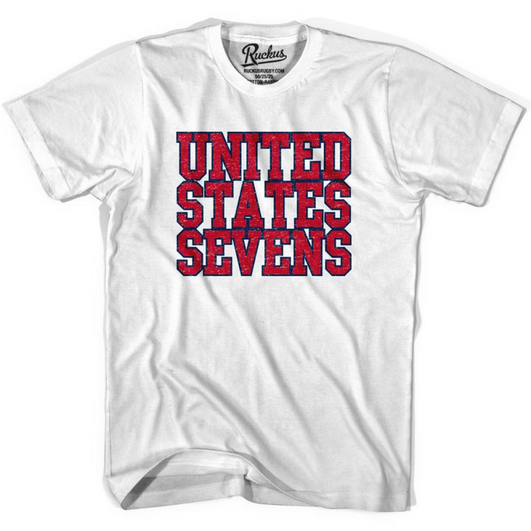 United States (Red) Seven Rugby Nations T-shirt - Cool Grey