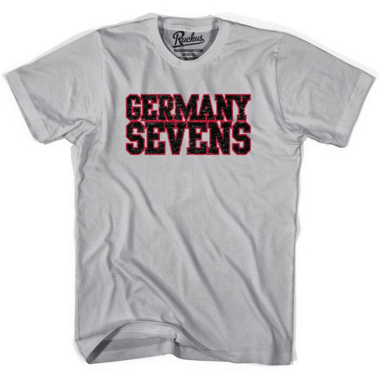 Germany Sevens (Navy Version) Rugby T-shirt - Cool Grey