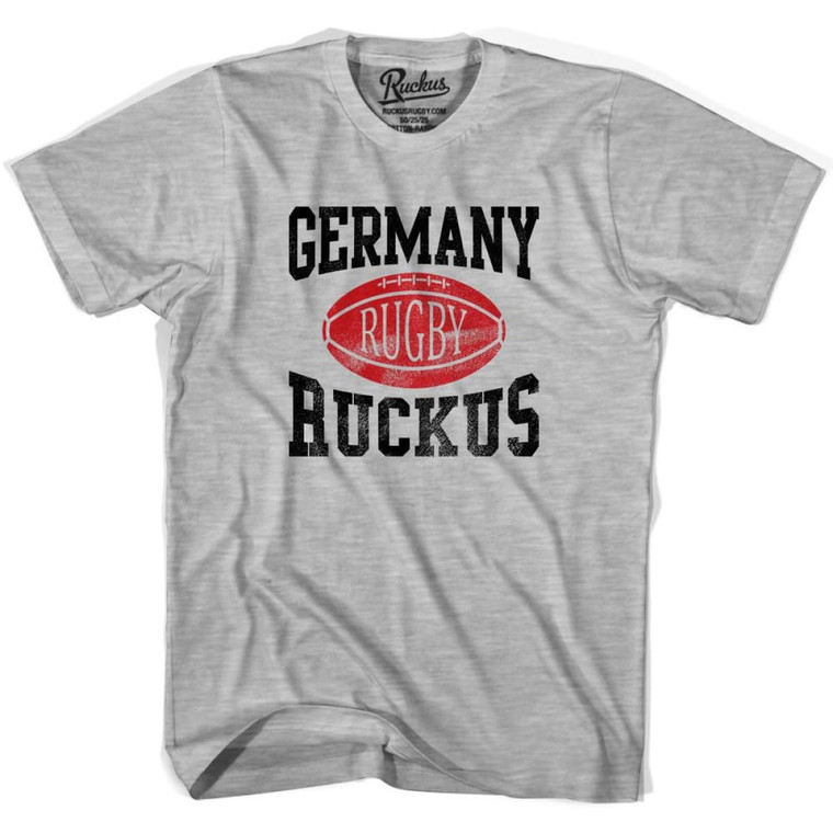 Germany Ruckus Rugby T-shirt - Heather Grey