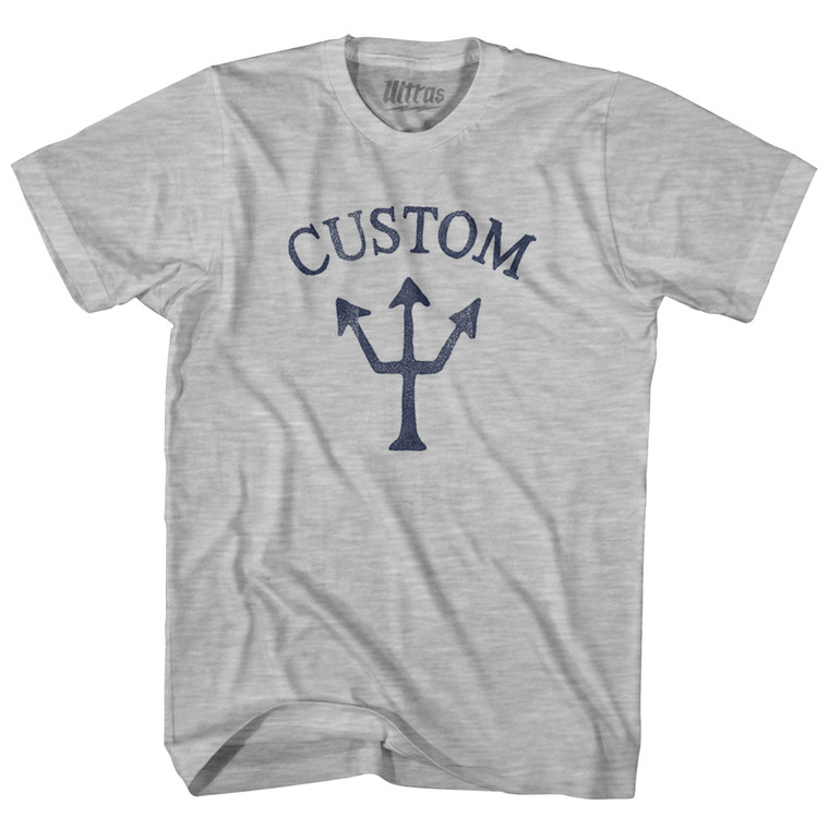 Custom Trident Youth Cotton T-shirt - Grey Heather