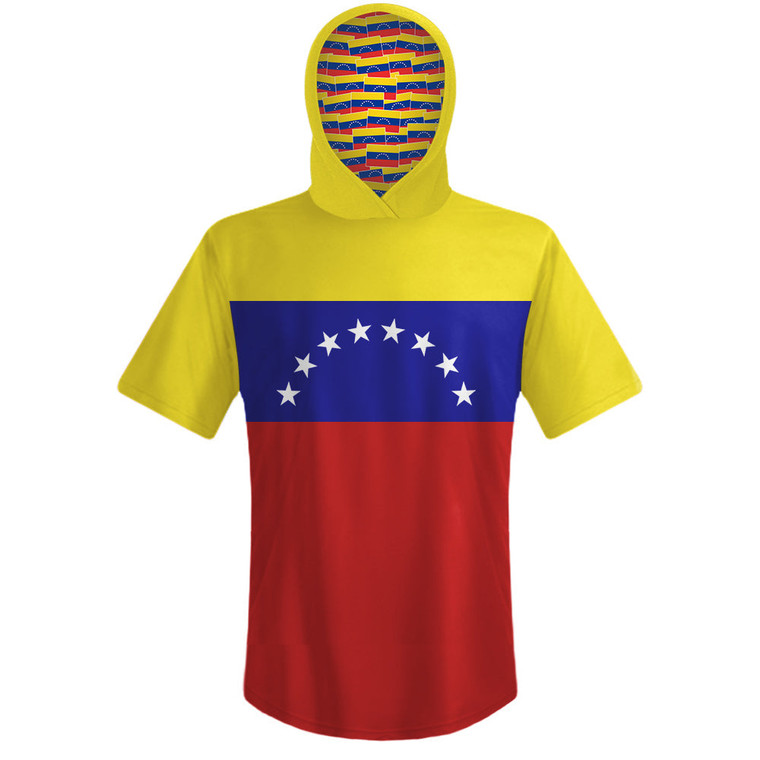 Venezuela Country Flag Sports Hoodie - Red Yellow