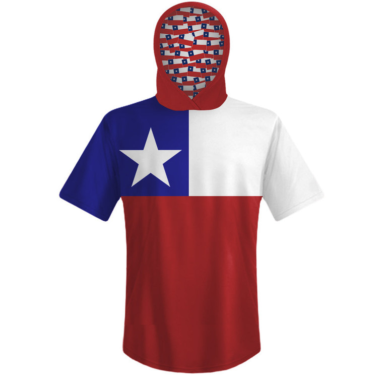 Chile Country Flag Sports Hoodie - Red White