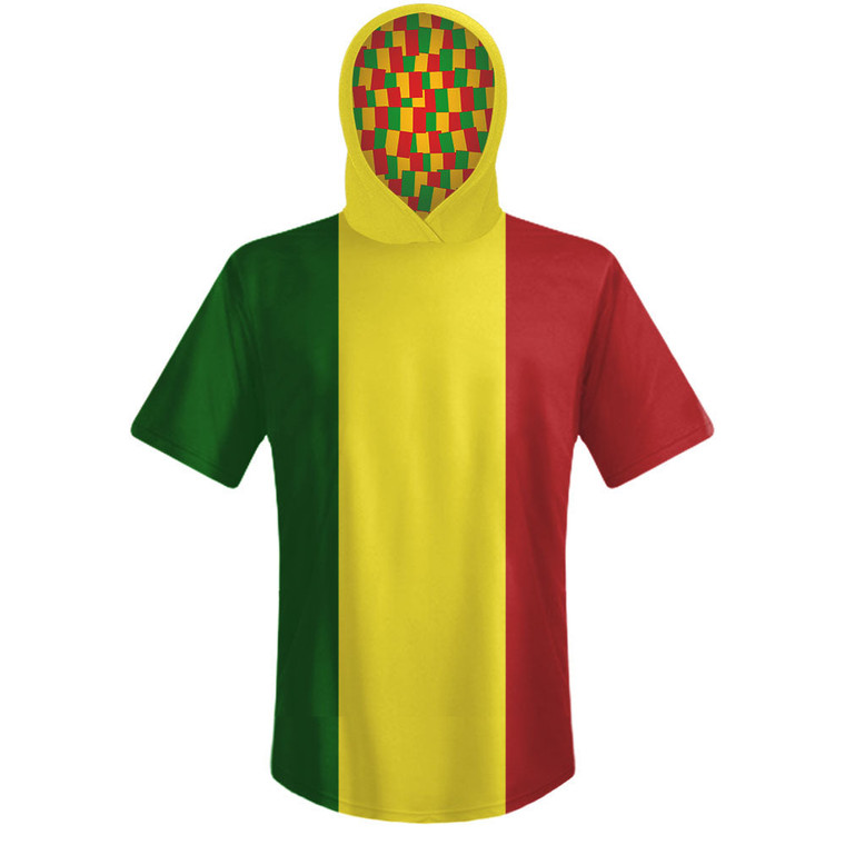 Mali Country Flag Sports Hoodie - Green Yellow Red