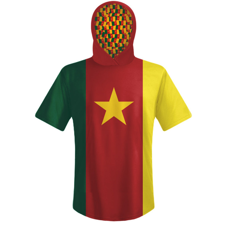 Cameroon Country Flag Sports Hoodie-Red Yellow Green