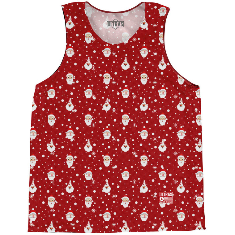 Santa Claus Basketball Singlet Jersey - Red