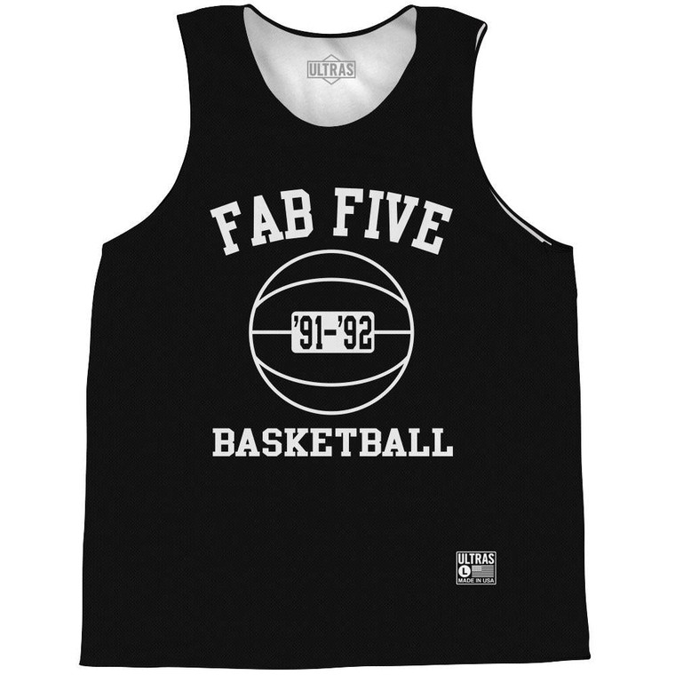 Michigan Fab Five Black Basketball Practice Singlet Jersey - Black