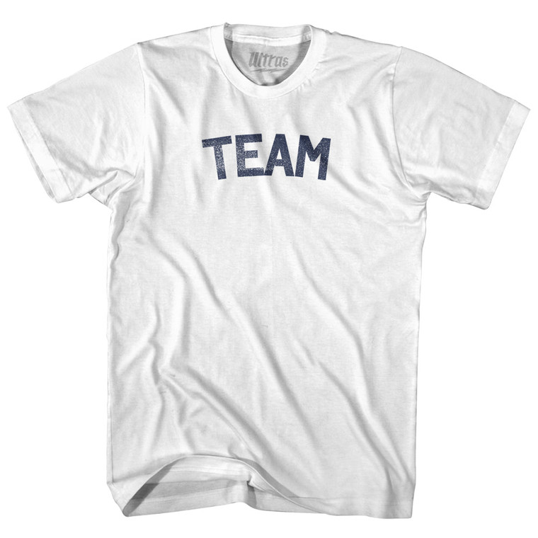 Team Adult Cotton T-shirt - White
