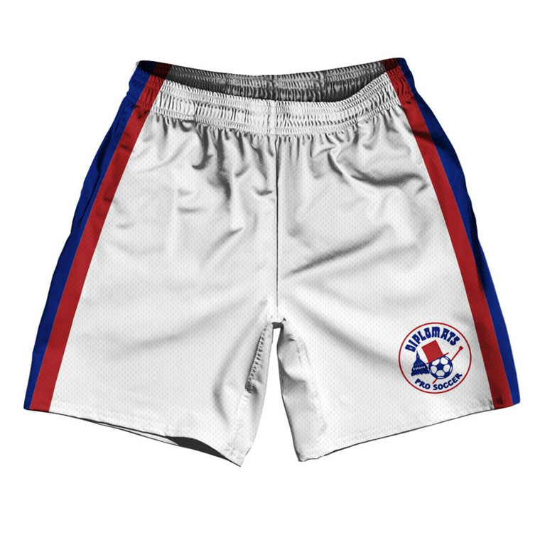 Washington Diplomats Pro Soccer White Soccer Shorts Made In USA - White