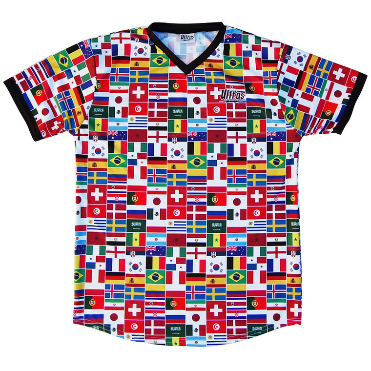 2018 Country Flags Soccer Jersey Made In USA - Multi