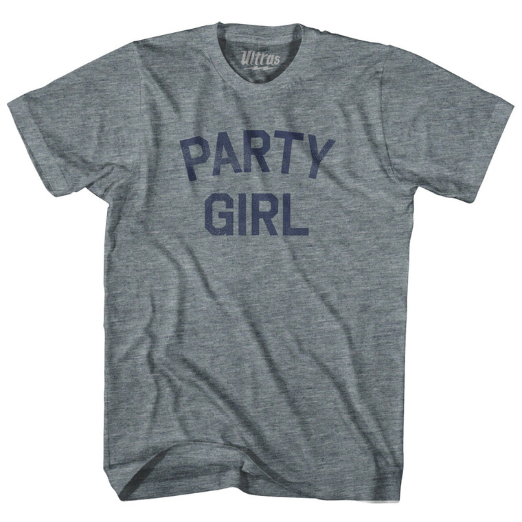 Party Girl Youth Tri-Blend T-shirt - Athletic Grey