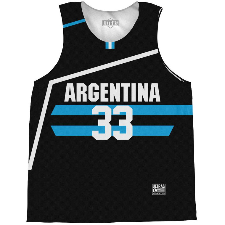 Billy Hoyle Argentina 33 Basketball Practice Singlet Jersey - Black