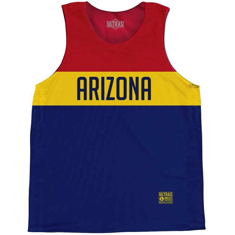 Arizona Finish Line State Flag Basketball Singlets - Blue