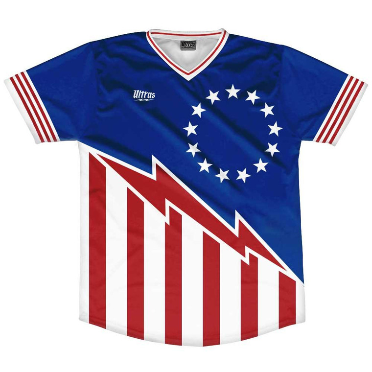 San Antonio 76 Road Soccer Jersey Made In USA - Blue
