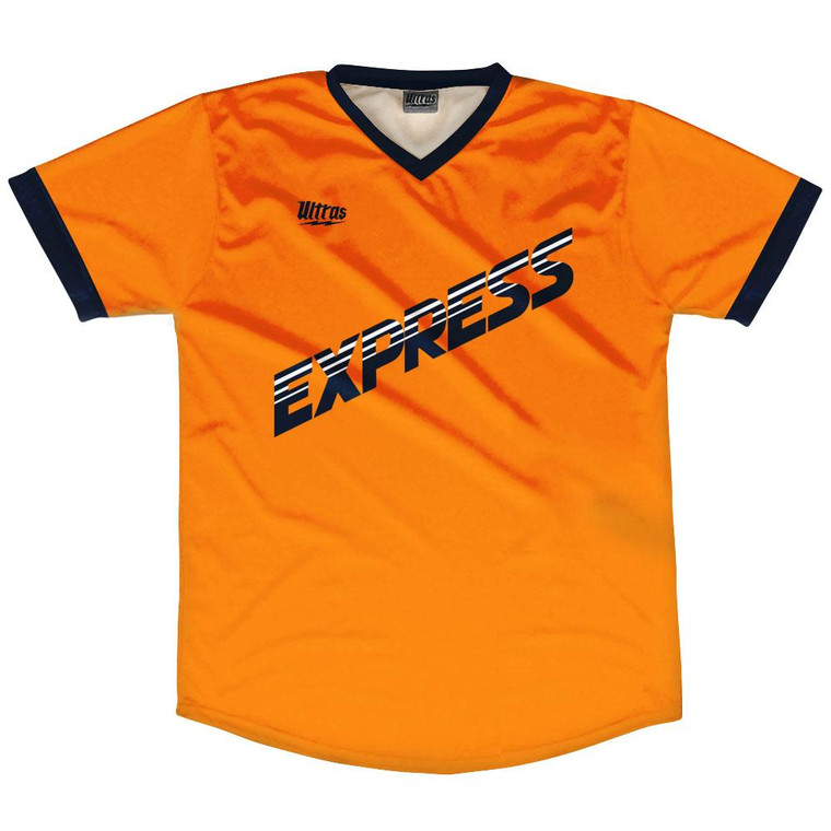 Detroit Express 78 Road Soccer Jersey Made In USA - Orange