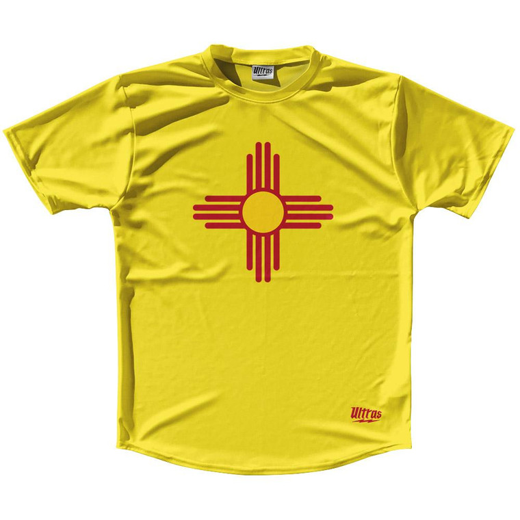 Ultras New Mexico State Flag Running Cross Country Track Shirt Made In USA - Yellow