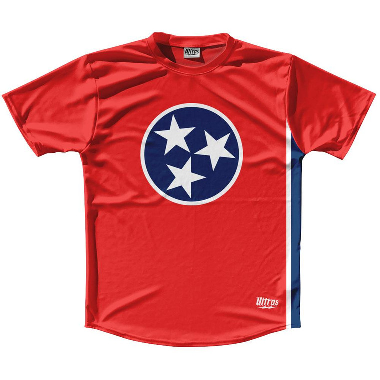 Ultras Tennessee State Flag Running Cross Country Track Shirt Made In USA - Red