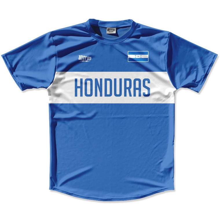 Ultras Honduras Flag Finish Line Running Cross Country Track Shirt Made In USA - Blue