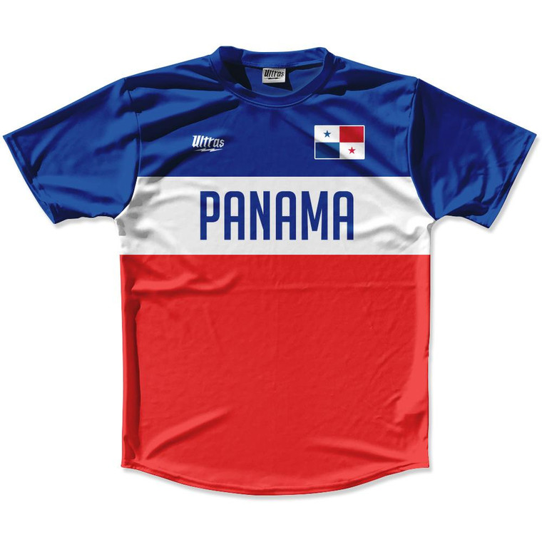 Ultras Panama Flag Finish Line Running Cross Country Track Shirt Made In USA - Red Royal