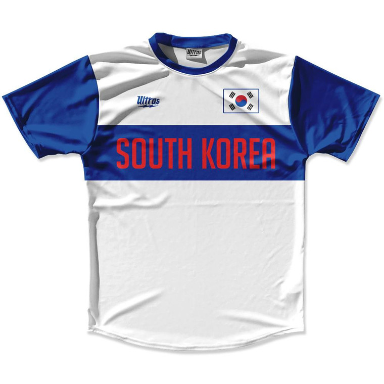 Ultras South Korea Flag Finish Line Running Cross Country Track Shirt Made In USA - White