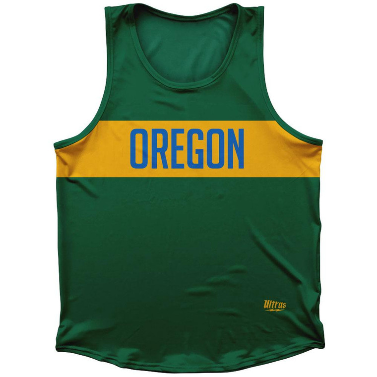 Oregon Finish Line Sport Tank Top Made In USA - Green