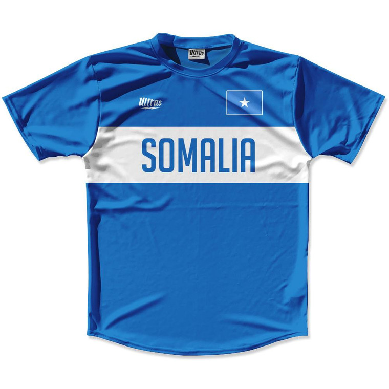 Ultras Somalia Flag Finish Line Running Cross Country Track Shirt Made In USA - Blue