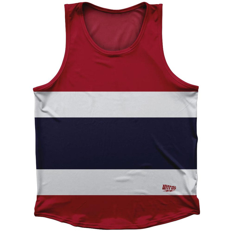 Thailand Country Flag Sport Tank Top Made In USA - Red White