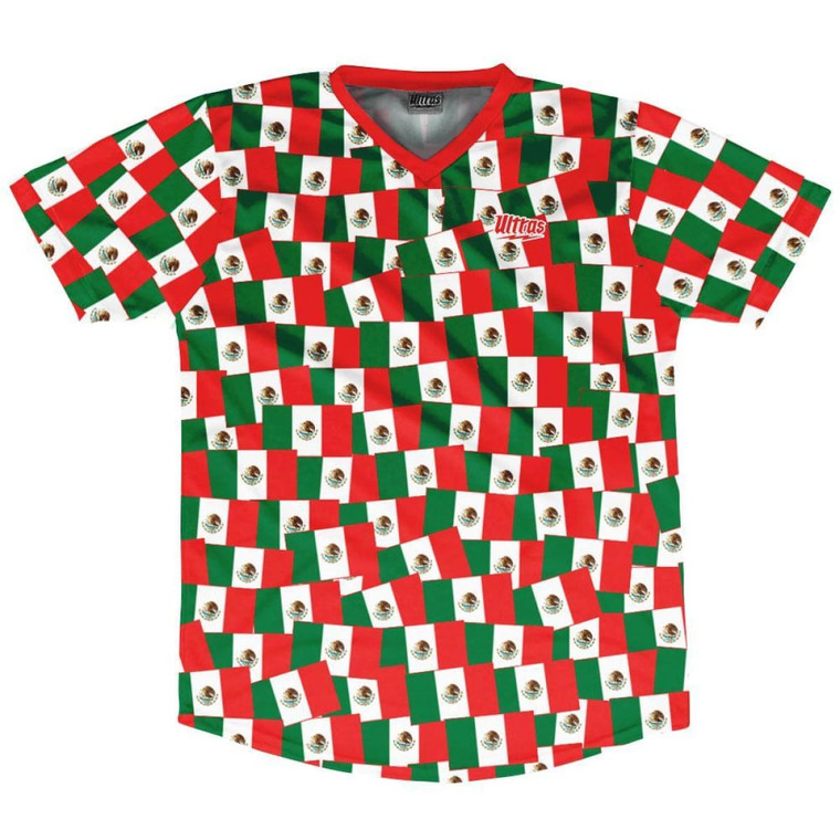 Ultras Mexico Party Flags Soccer Jersey Made In USA - Green Red