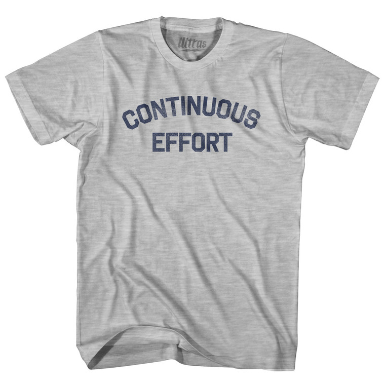 Continuous Effort Womens Cotton Junior Cut T-Shirt - Grey Heather