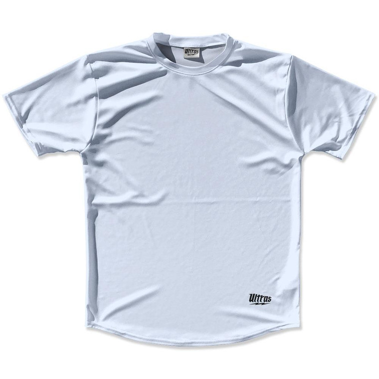 Pale Blue Custom Solid Color Running Shirt Made in USA - Pale Blue