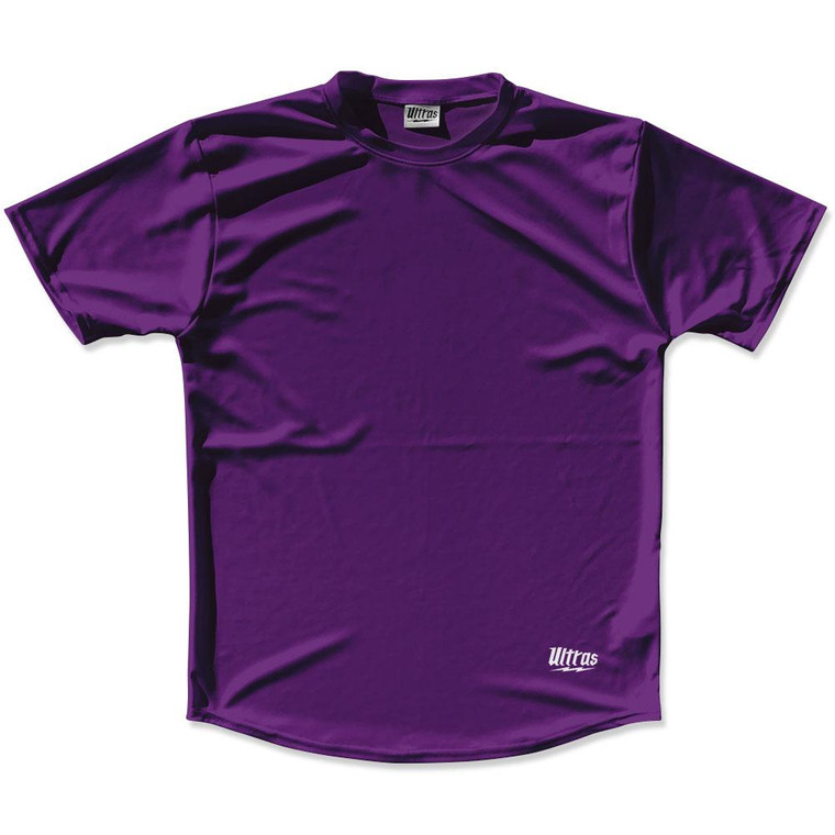 Medium Purple Custom Solid Color Running Shirt Made in USA - Medium Purple