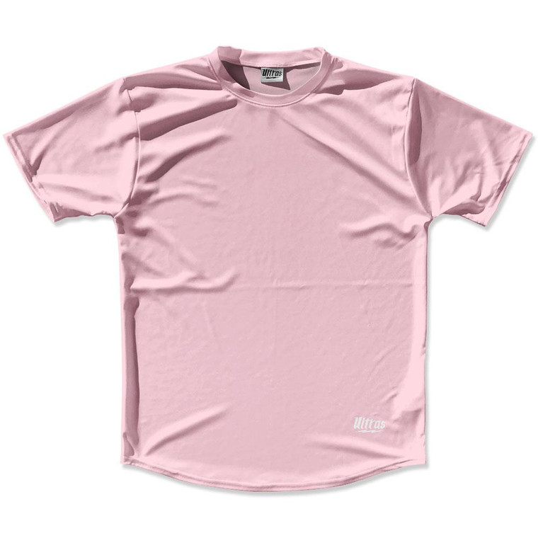 Pale Pink Custom Solid Color Running Shirt Made in USA - Pale Pink