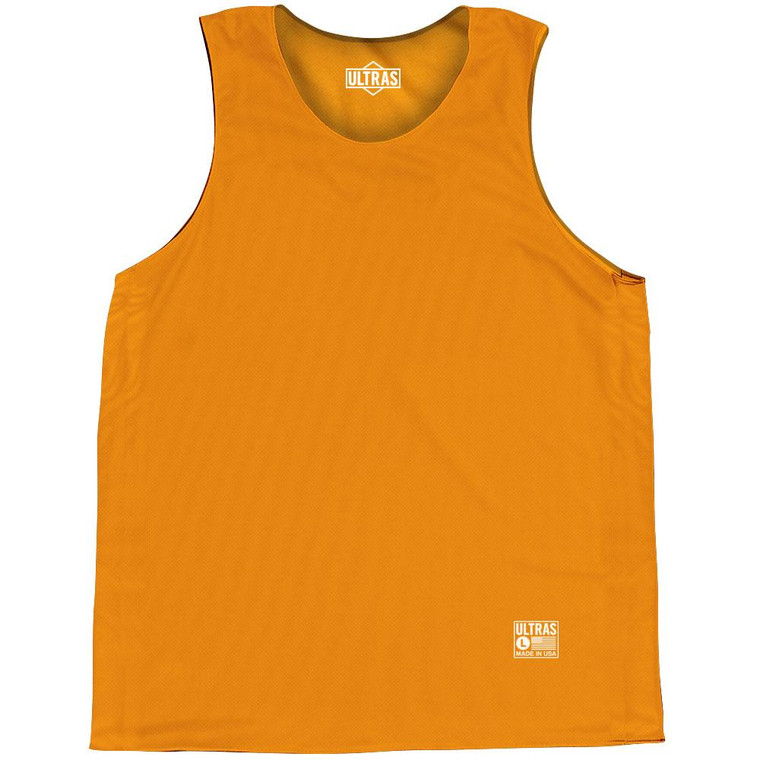 Orange Blank Basketball Practice Singlet Jersey Orange Made in USA - Orange