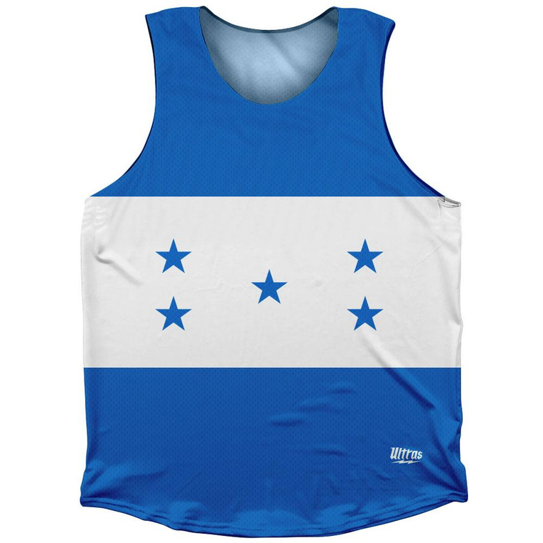Honduras Country Flag Athletic Tank Top Made in USA - Blue White