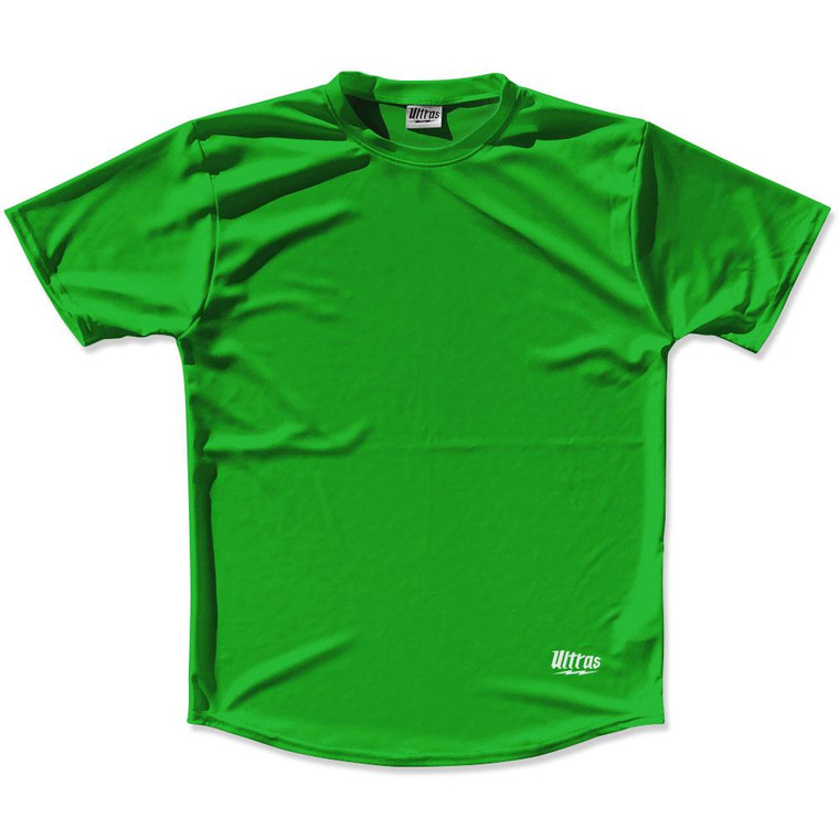 Grass Green Custom Solid Color Running Shirt Made in USA - Grass Green