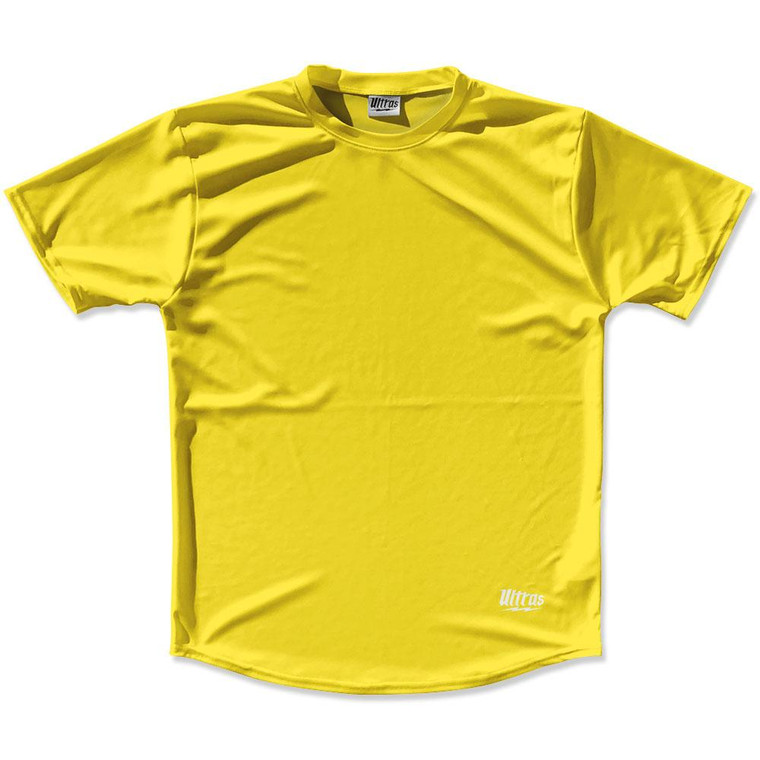 Varsity Yellow Custom Solid Color Running Shirt Made in USA - Varsity Yellow