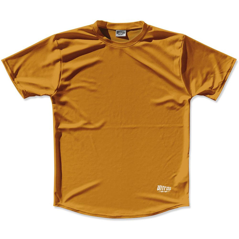 Burnt Orange Custom Solid Color Running Shirt Made in USA - Burnt Orange