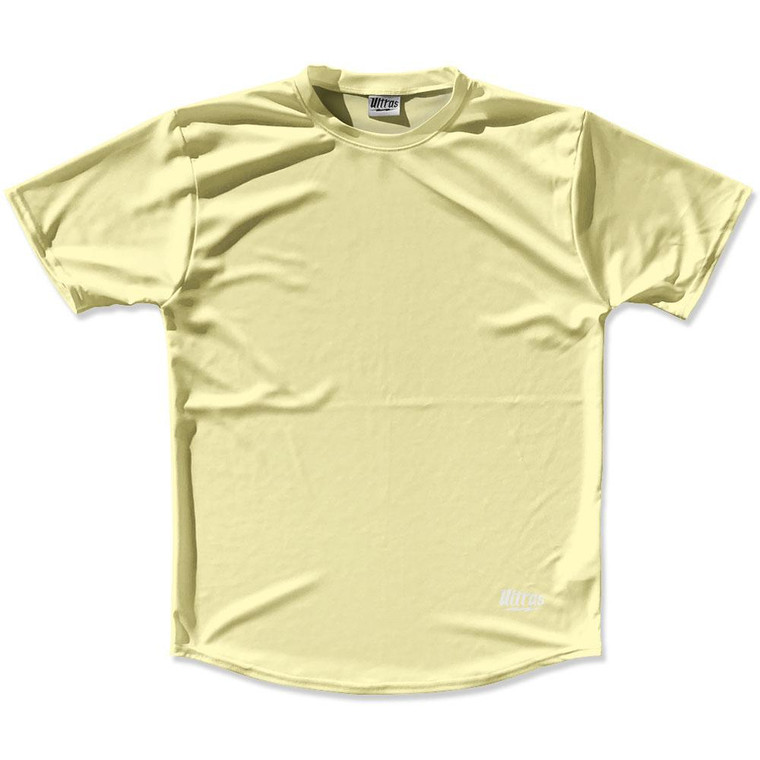 Butter Yellow Custom Solid Color Running Shirt Made in USA - Butter Yellow