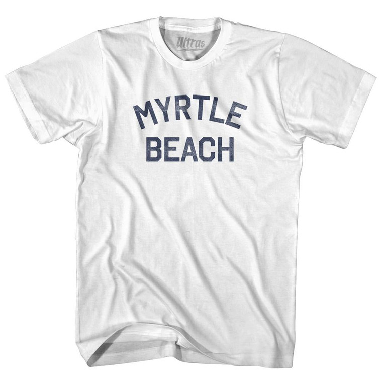 Myrtle Beach Adult Cotton T-Shirt - White